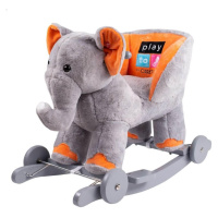 PLAYTO - Houpací hračka s melodií a kolečky sloník