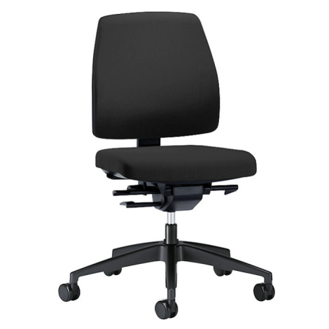 interstuhl Kancelářská otočná židle GOAL, výška opěradla 430 mm, černý podstavec, grafitová čern