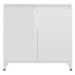 Shumee Koupelnová skříňka - bílá, vysoký lesk, 60 × 33 × 61 cm, dřevotříska