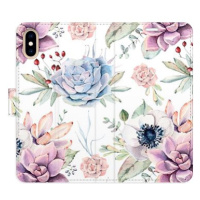 iSaprio flip pouzdro Succulents Pattern pro iPhone X/XS