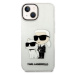 Karl Lagerfeld KLHCP14MHNKCTGT hard silikonové pouzdro iPhone 14 PLUS 6.7" transparent Gliter Ka