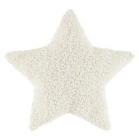 Dekorační polštář Star, 43/40/8cm, bílá