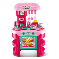 BABY MIX - Dětská kuchyňka Little Chef růžová 32 ks