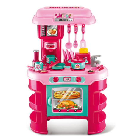 BABY MIX - Dětská kuchyňka Little Chef růžová 32 ks