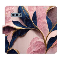 iSaprio flip pouzdro Pink Leaves pro Samsung Galaxy S10e