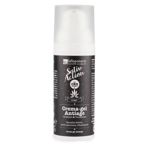 laSaponaria Pánský gel-krém Antiage s konopným extraktem BIO 50 ml