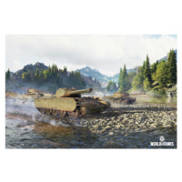 Ilustrace World of Tanks - River, WOT, 40 × 26.7 cm