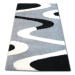 Dywany Lusczow Kusový koberec SHAGGY ZENA JACK černý / šedý