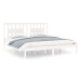 Rám postele bílý masivní dřevo 180 × 200 cm Super King, 3104079