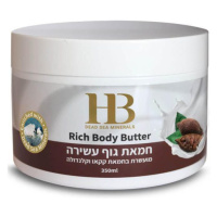 H&B Dead Sea Minerals Tělové máslo obohacené o kakaové máslo 350 ml