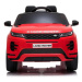 Elektrické autíčko Range Rover Evoque, Jednomístné, červené, Kožená sedadla, MP3