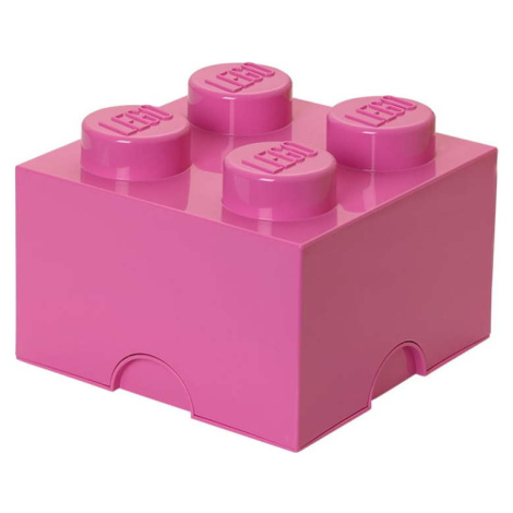 Růžový úložný box čtverec LEGO®