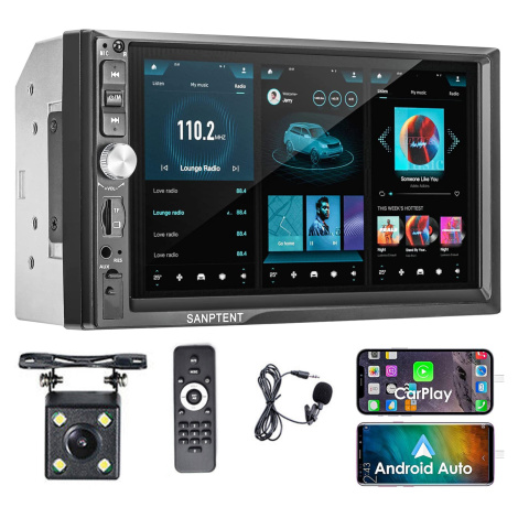 Autorádio 1DIN Bluetooth MP3+KAMERA+PILOT