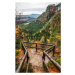 Fotografie Lookout in autumn forest at Bohemian Switzerland, jarino47, 26.7 × 40 cm