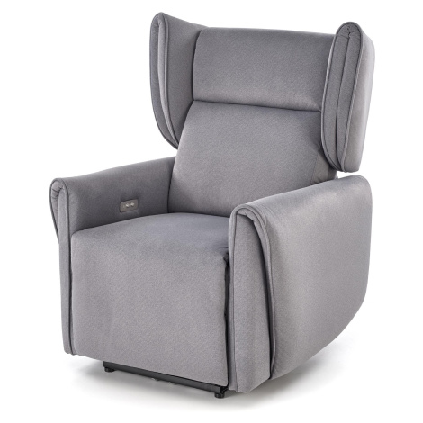 HALMAR Čalouněné polohovatelné křeslo GELATO šedé