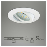 BRILONER 3ks sada LED vestavné svítidlo, pr. 8,2 cm, 6,5 W, bílé BRI 7296-036