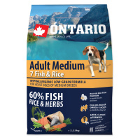 Ontario Adult Medium Fish&Rice granule 2,25 kg