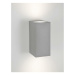 NOVA LUCE venkovní nástěnné svítidlo FUENTO šedý beton skleněný difuzor GU10 2x7W IP65 100-240V 