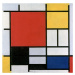 Obrazová reprodukce Composition with large red plane, Piet Mondrian, 40 × 40 cm