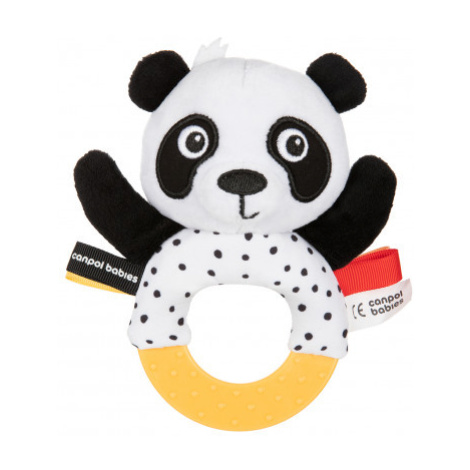Canpol babies BabiesBoo Senzorická hračka Panda s kousátkem a chrastítkem