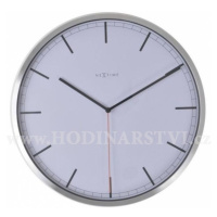 Hodiny NEXTIME 3071wi Company White Stripe 35cm