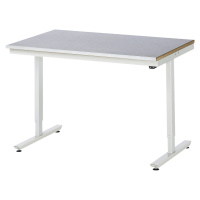RAU Psací stůl s elektrickým přestavováním výšky, ocelový povlak, nosnost 150 kg, š x h 1250 x 8