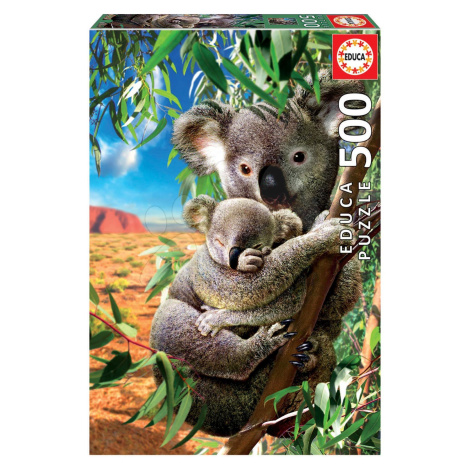 Puzzle Koala and Cub Educa 500 dílků a Fix lepidlo v balení od 11 let