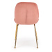 Jídelní židle SCK-381 růžová/zlatá