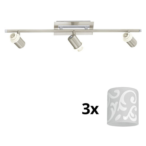 Eglo - LED Bodové svítidlo MY CHOICE 3xE14/40W/230V chrom/bílá 1xEG31127+3xEG90257