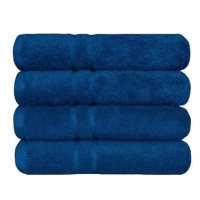 SCANquilt ručník COTTONA stř. modrá 100 × 50 cm