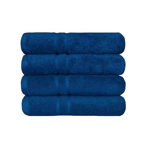 SCANquilt ručník COTTONA stř. modrá 100 × 50 cm