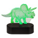 Popron.cz Lampička 3D Dinosaurus Triceratops