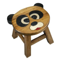 Dřevěná dětská stolička - PANDA TVAROVANÁ