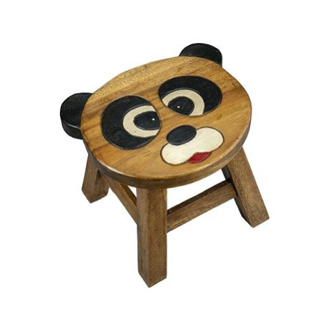 Dřevěná dětská stolička - PANDA TVAROVANÁ AK Trading