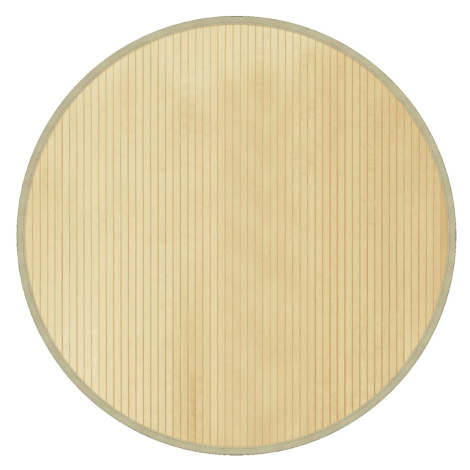 vidaXL Koberec kulatý světle přírodní 100 cm bambus