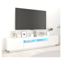 vidaXL TV skříňka s LED osvětlením bílá 200 x 35 x 40 cm