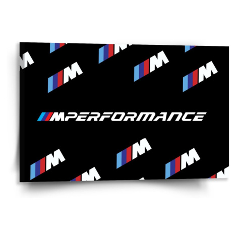 Obraz MPERFORMANCE černý vzor - 120x80 cm