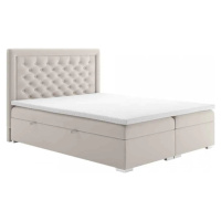 Tempo Kondela Postel DORMAN boxspring, 180x200,krémová + kupón KONDELA10 na okamžitou slevu 3% (