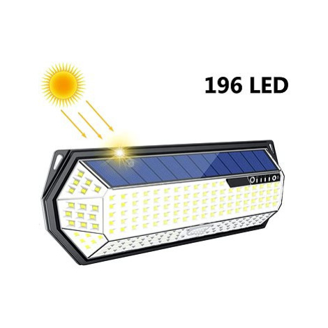LEDSolar 196 solární venkovní světlo svítidlo, 196 LED se senzorem, bezdrátové, 4W, studená Bezdoteku