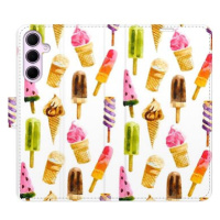 iSaprio Flip pouzdro Ice Cream Pattern pro Samsung Galaxy A55 5G