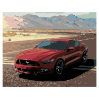 Diamantové malování - MUSTANG Rozměr: 40x50 cm, Rámování: vypnuté plátno na rám