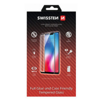 Ochranné temperované sklo Swissten, pro Apple iPhone X/XS, černá, case friendly and color frame