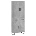 vidaXL Skříň highboard betonově šedá 69,5x34x180 cm kompozitní dřevo