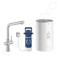 Grohe 30327DC1 - Dřezová baterie Duo s ohřevem vody a filtrací, zásobník M, supersteel