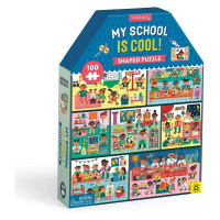 Mudpuppy Moje škola- puzzle ve tvaru domu 100 dílků