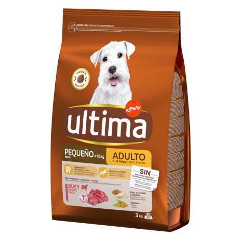 Ultima Hund Mini Adult s hovězím - 3 kg Affinity Ultima