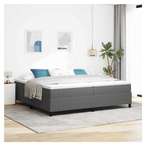 vidaXL Postel s boxspringem Světle šedá a bílá 200 x 200 cm