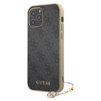 Guess 4G Charms zadní kryt GUHCP12MGF4GGR Apple iPhone 12/12 Pro grey