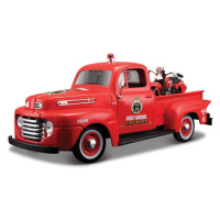 MAISTO - Harley-Davidson Custom, 1948 Ford F-1 Pick up + 1936 EL Knucklehead, 1:24