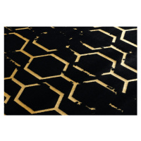 Kusový koberec Gloss BB407C C72 86 black/gold 160x220 cm